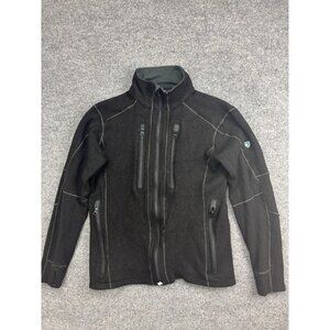 KÜHL Interceptr Jacket Mens Large Black Softshell Full Zip Outdoor Pockets Wool